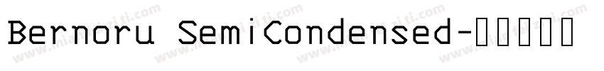 Bernoru SemiCondensed字体转换